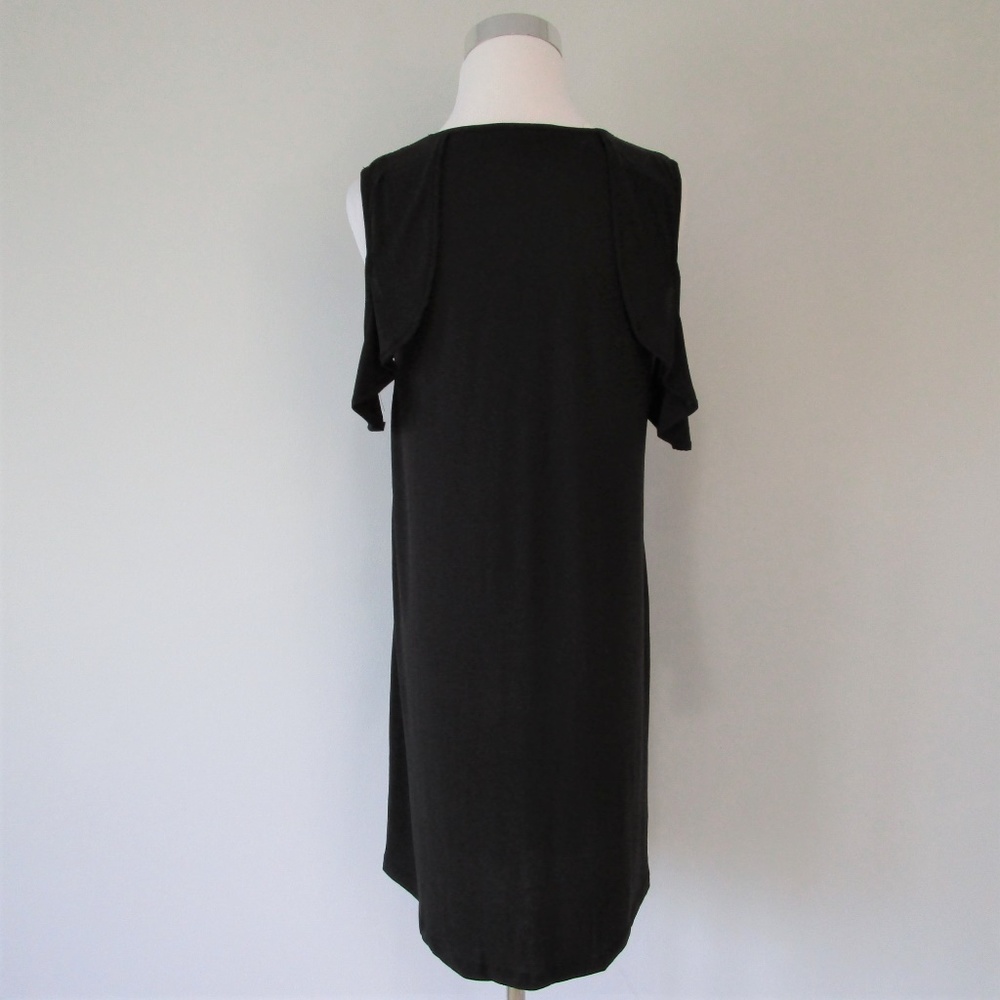 💕 NWT Jessica Simpson Cold Shoulder Shift Midi Dress - Picture 5 of 8